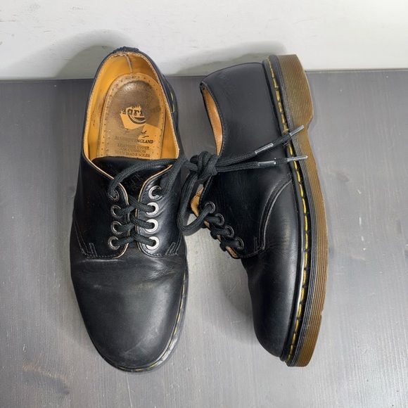 Dr Martens Men’s Leather Oxfords Shoes Black - Picture 1 of 8